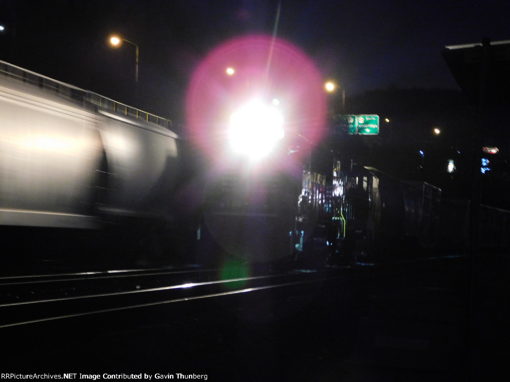 A switcher backs into Conway at Rochester